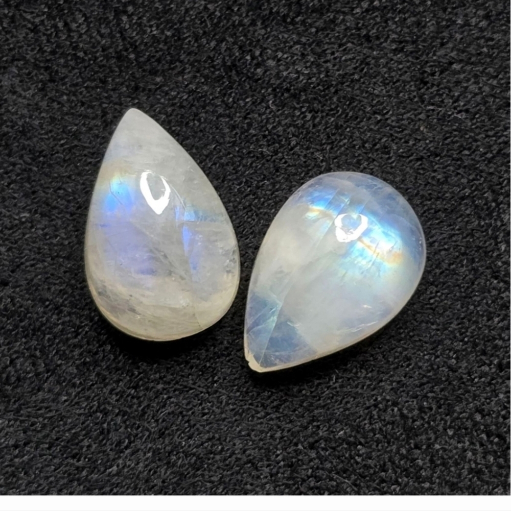 7.45 Ct Natural Rainbow Blue Moonstone - Picture 3 of 4